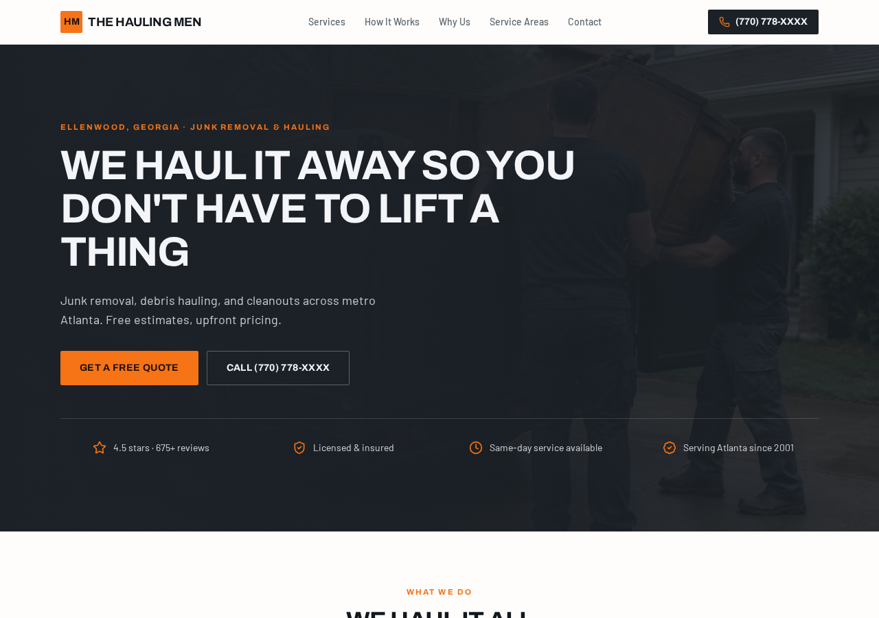 The Hauling Men website preview